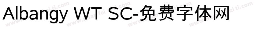 Albangy WT SC字体转换